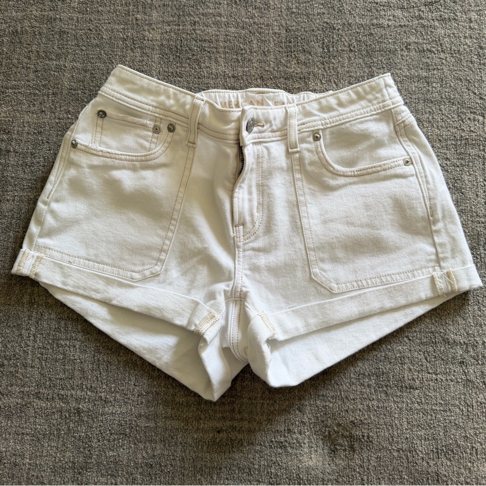 American Eagle Outfitters White Denim Shorts